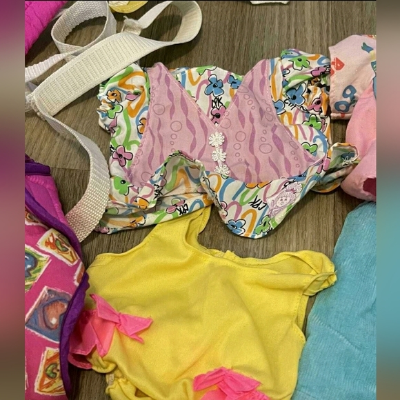 HTF!! Vintage Cabbage Patch Kids lot of doll clothing & wearable doll carrier - Picture 7 of 7